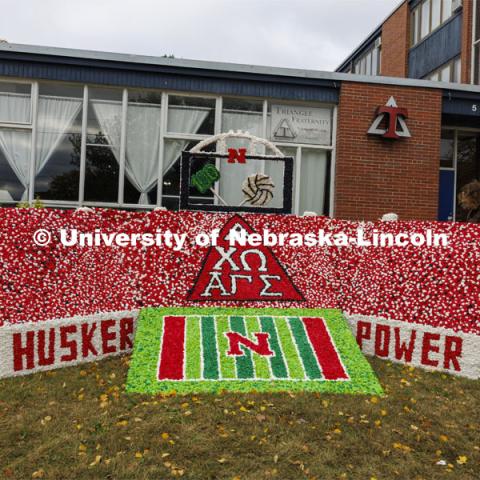 Homecoming 2023 yard displays. October 27, 2023. Photo by Mike Jackson / Office of Student Affairs.